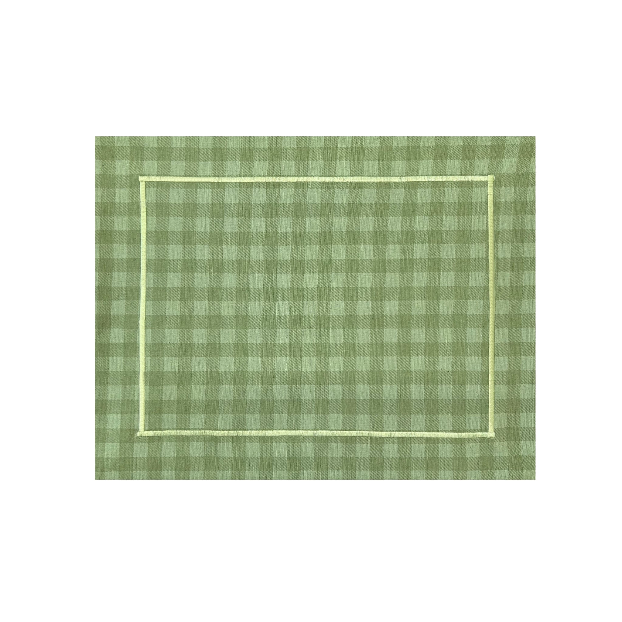 Lugar Americano Xadrez Verde