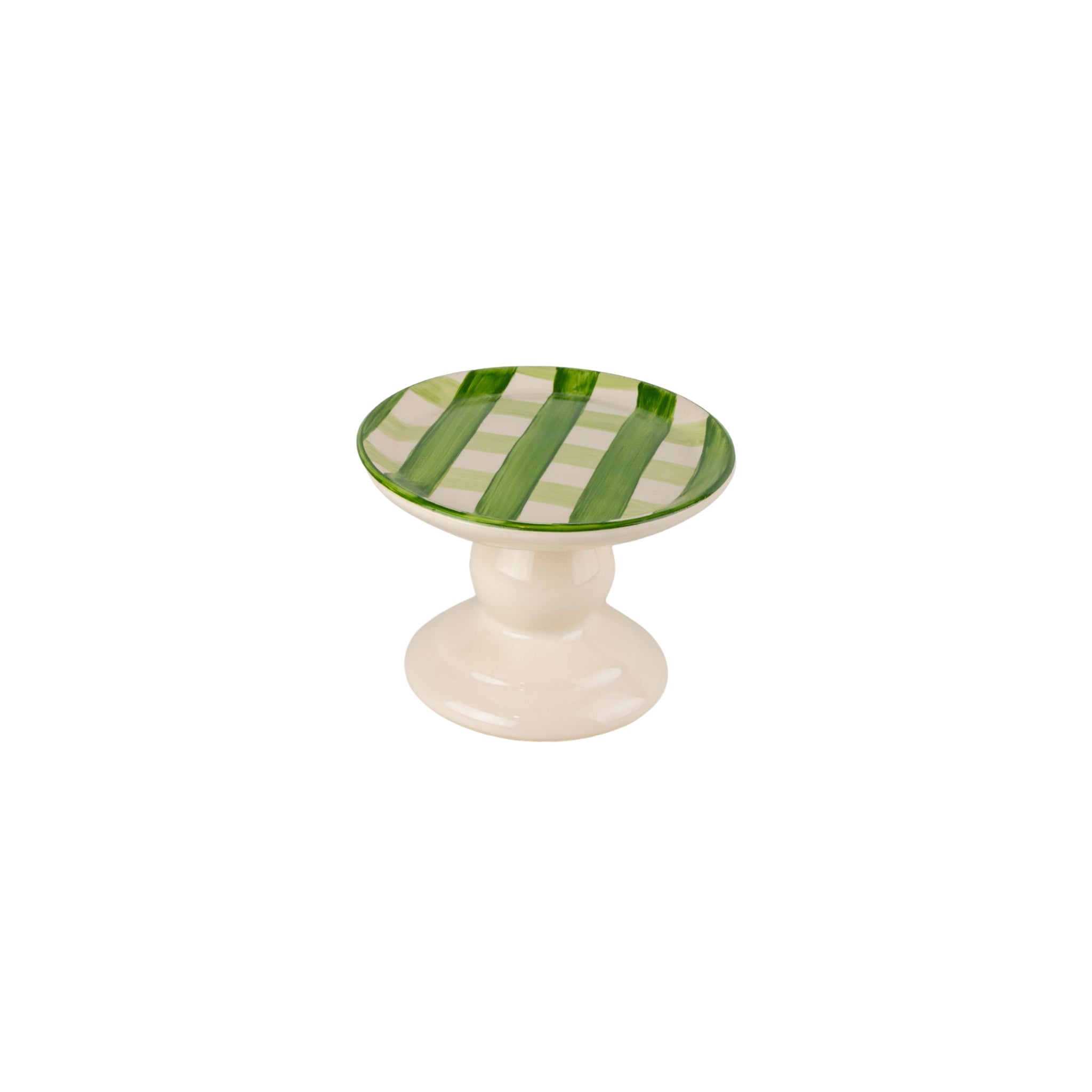 Porta Petit Four Verde Xadrez